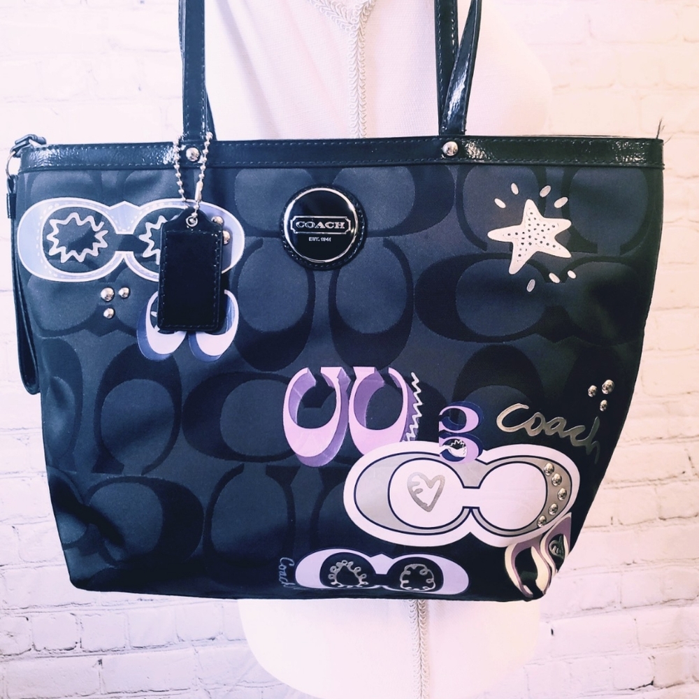 COACH POPPY SEQUIN TOTE